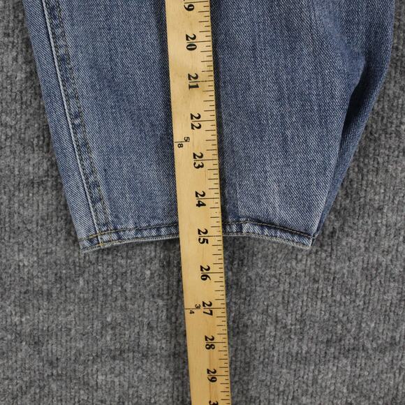 Tibi Jeans Womens 30 Classic Brancusi Denim Blue Relaxed Wide Leg Cropped Baggy - Picture 13 of 16